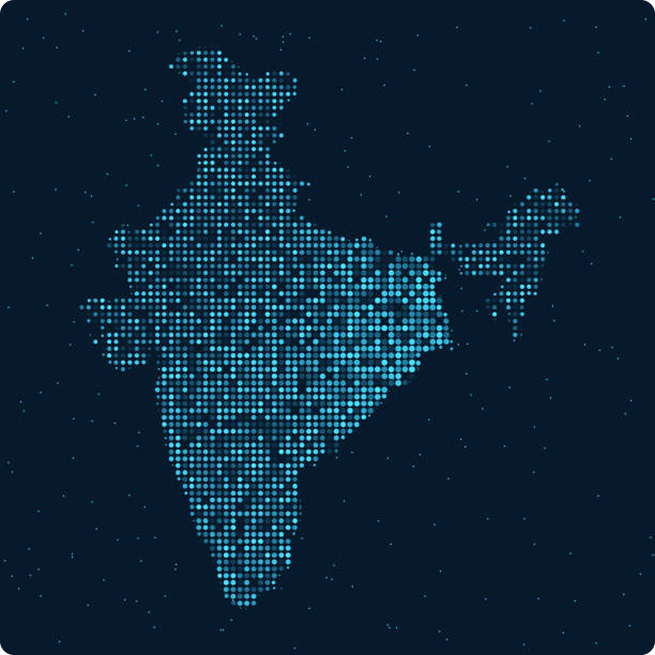 India Map Dots