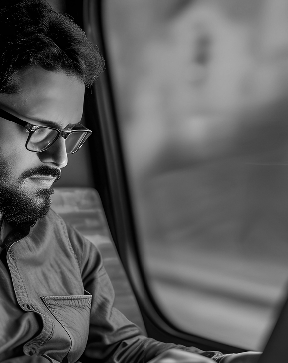 Professional on Train