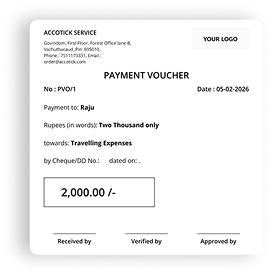 Payment Voucher Document