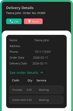 Customer Tracking Interface